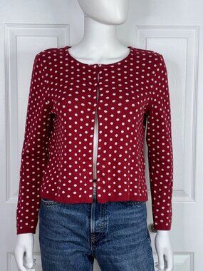 TRICOTTO women's polka dot cardigan XS